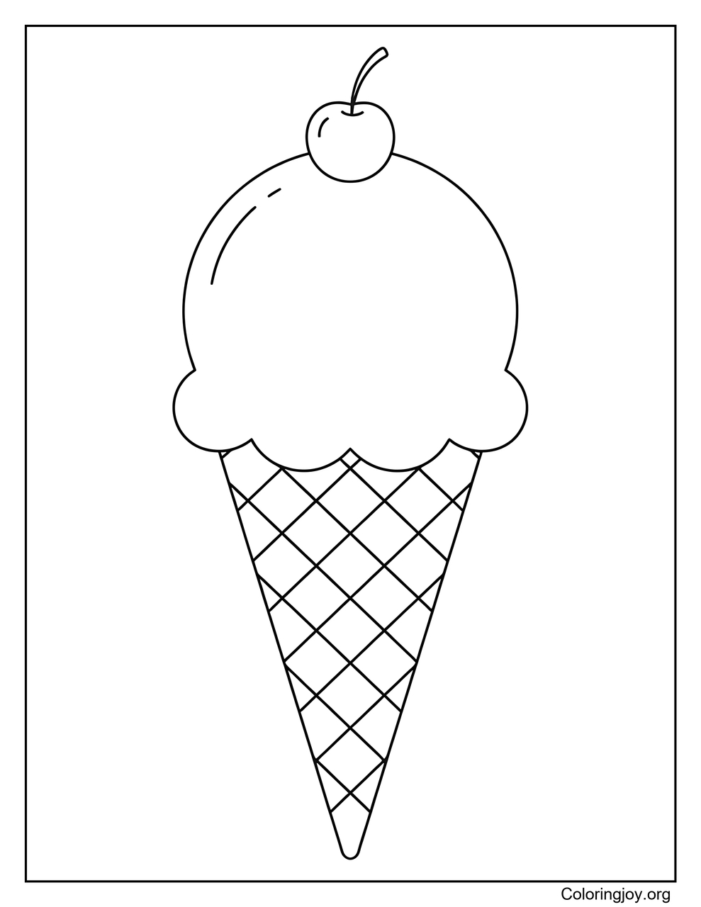 An Easy Single-Scoop Cone for Preschoolers