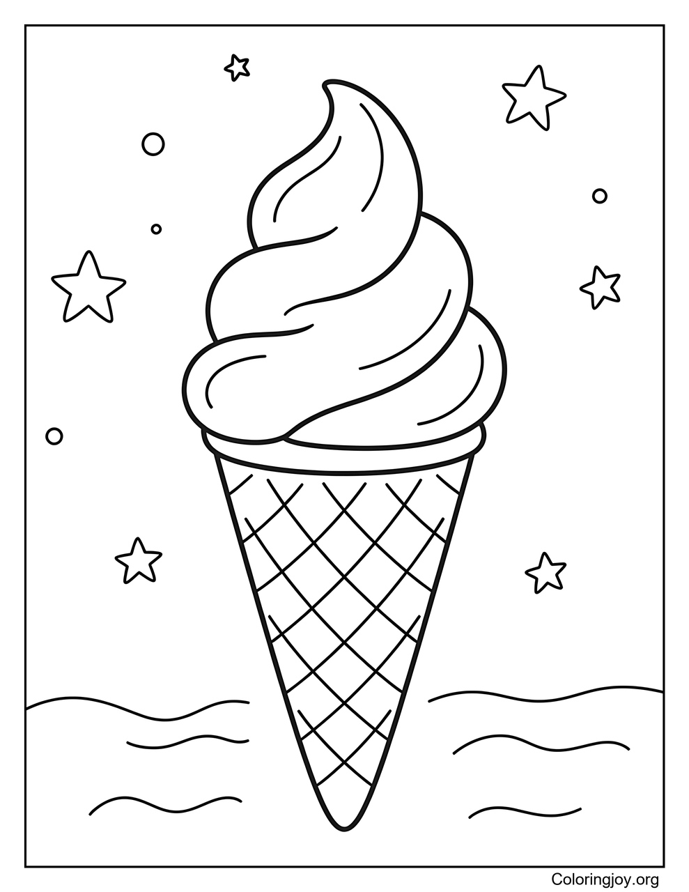 A Soft Serve Ice Cream Cone