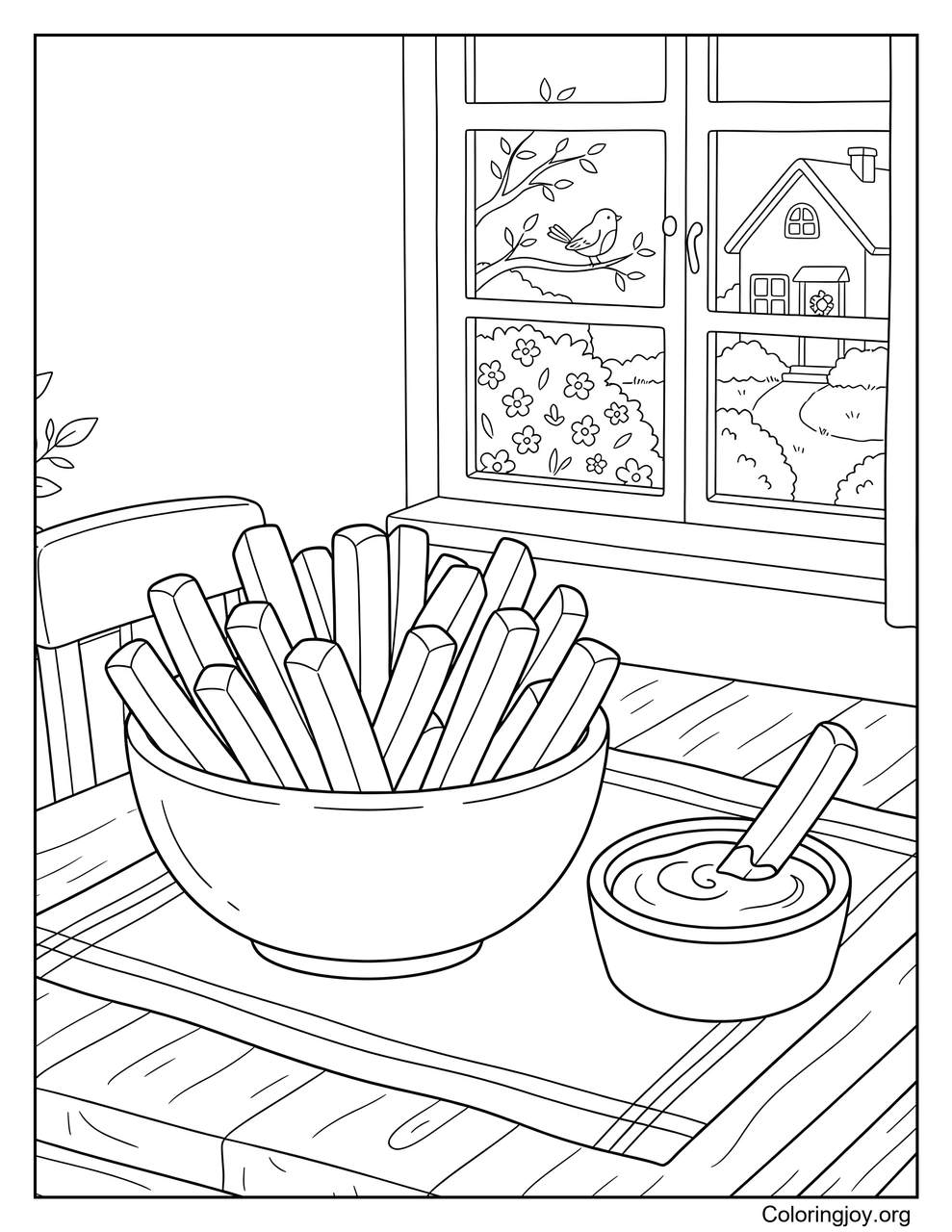French Fries with Ketchup