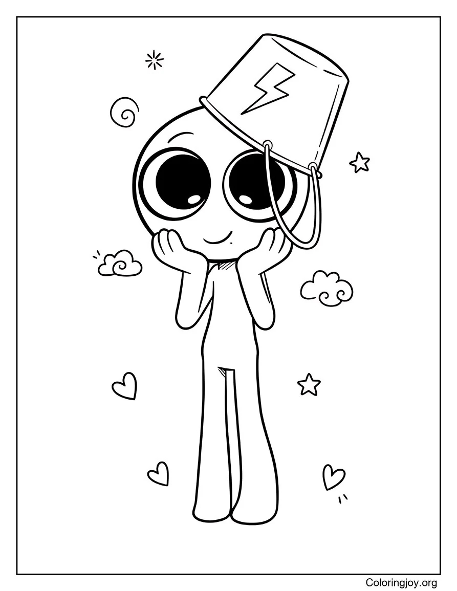 Brud Teenage Sprunki coloring page