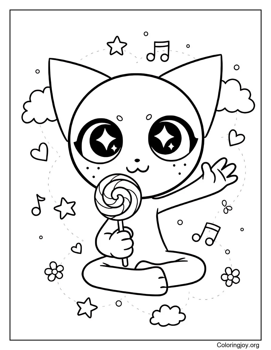 Gray Teenage Sprunki coloring page