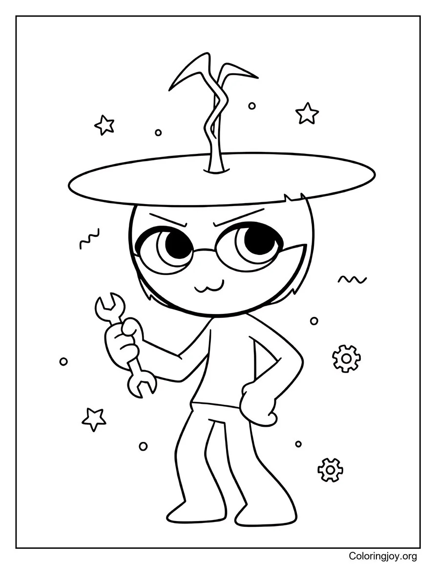 Clukr Sprunki Teenage coloring page