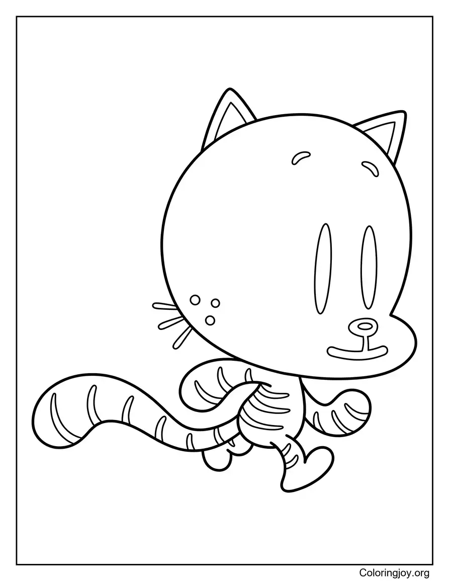 Hoja para colorear de Lil Petey Dog Man página para colorear