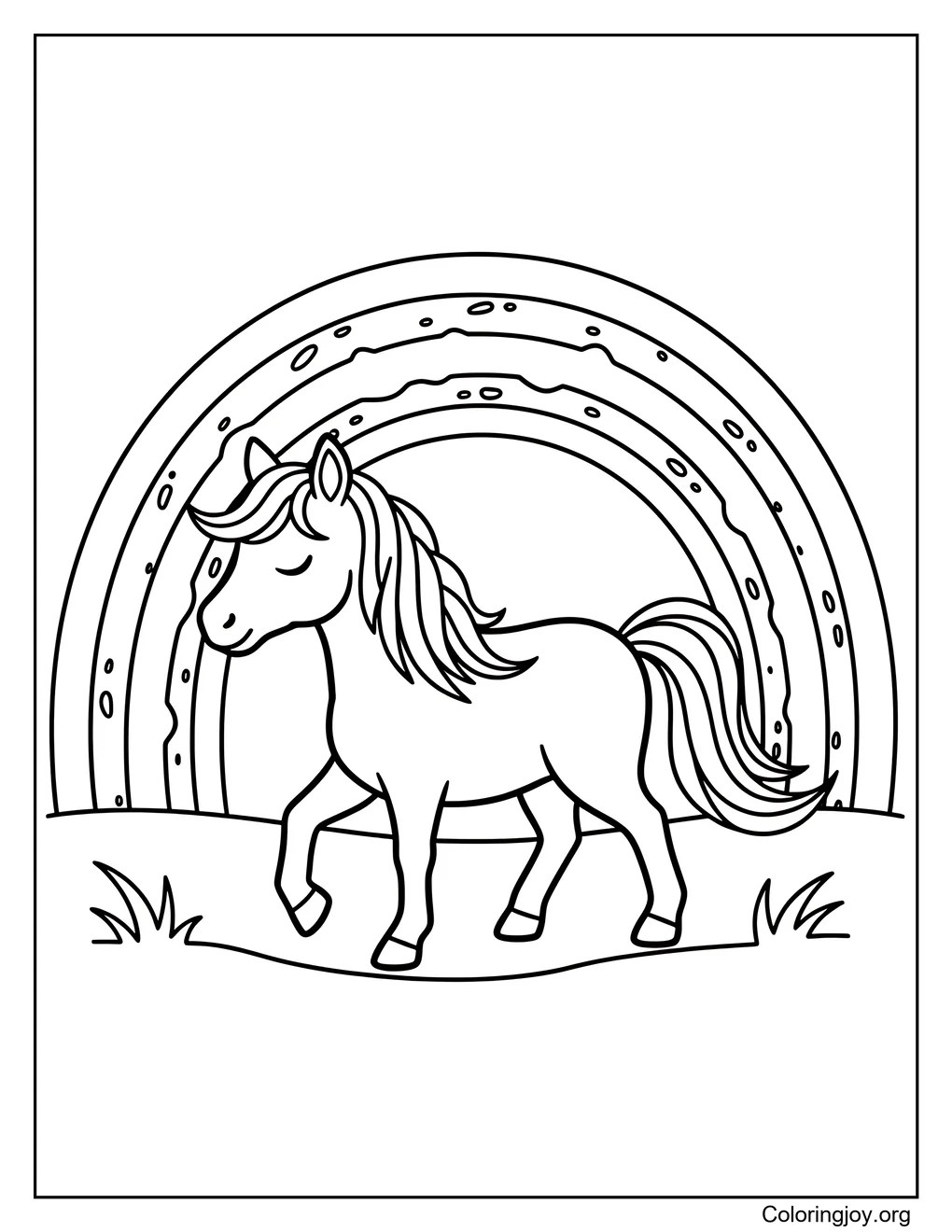 Pferd Regenbogen