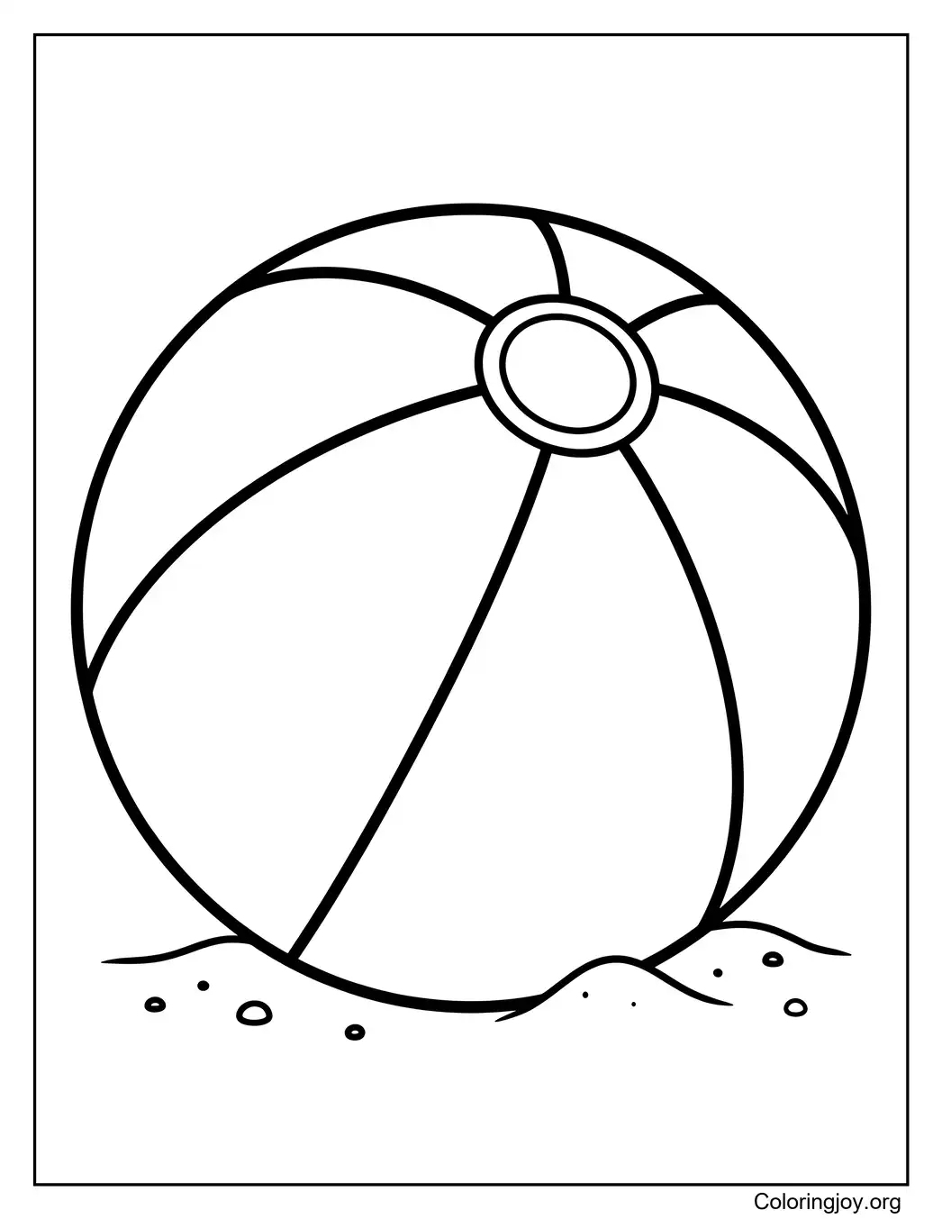 Wasserballspaß im Vorschulalter Malvorlage