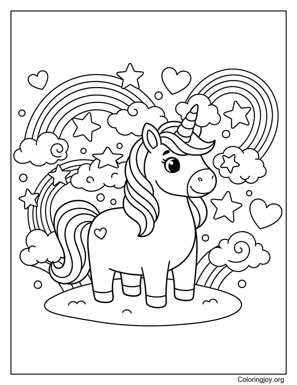 Magia del arcoiris del unicornio