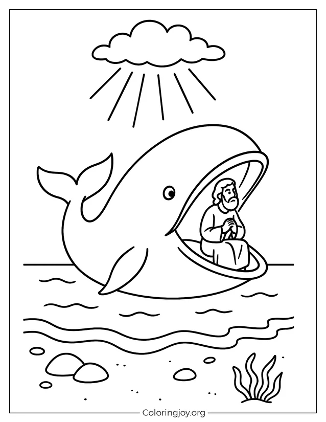 Ballena siguiendo el mandato de Dios