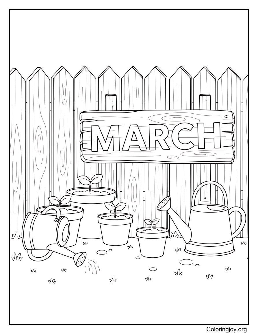March Garden Helpers at Work