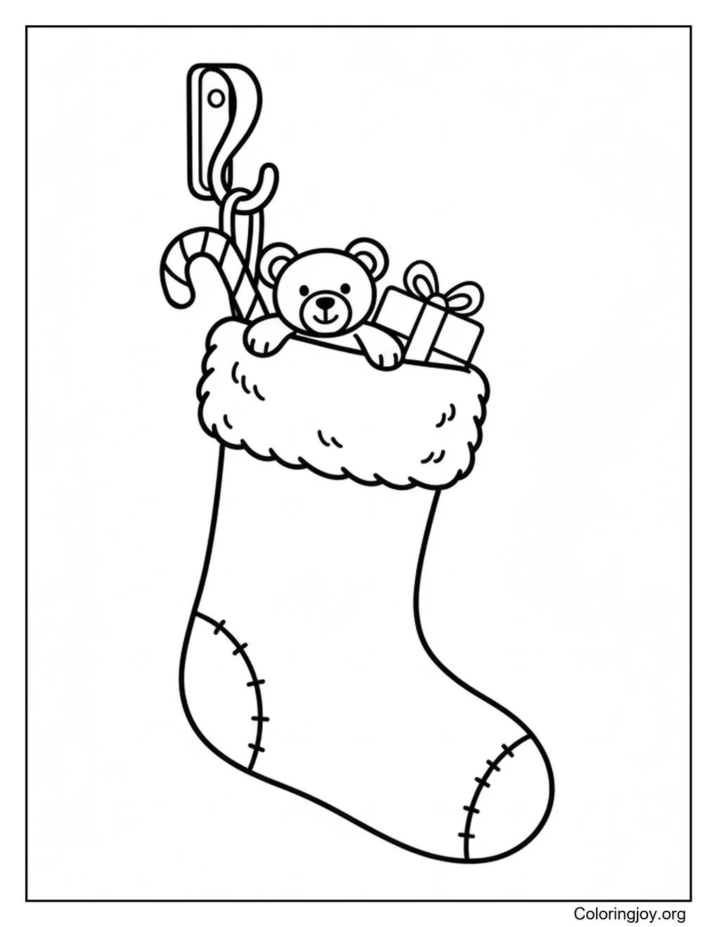 Relleno de medias página para colorear
