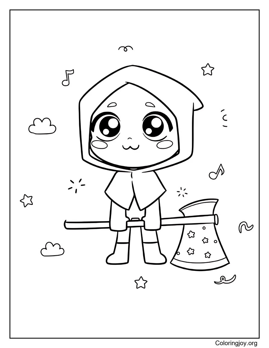 Blue (jevin) Sprunki Teenage coloring page