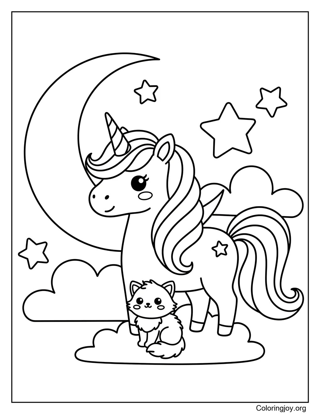 Amis Licorne et Chaton