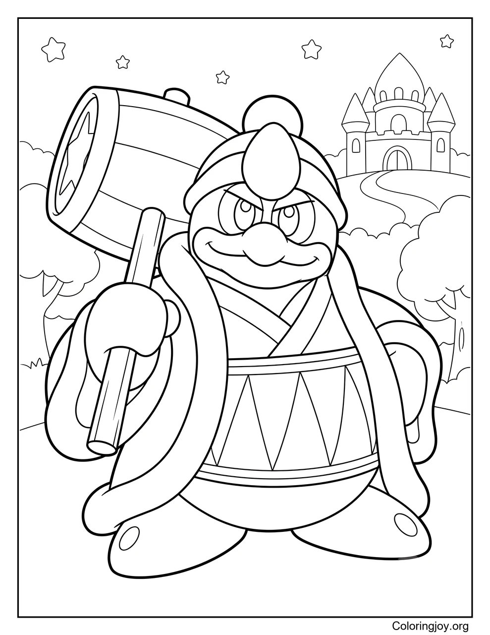 King Dedede coloring page