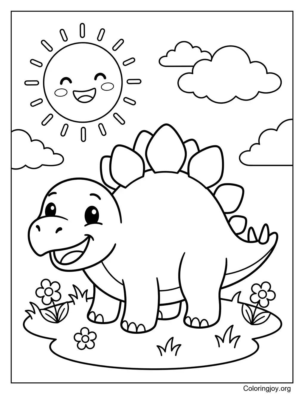 Cute Baby Stegosaurus Picture
