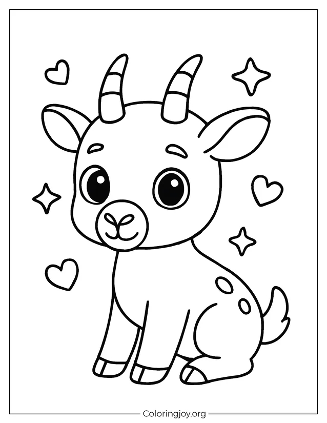 Feliz Saola bajo el sol Imprimible gratis