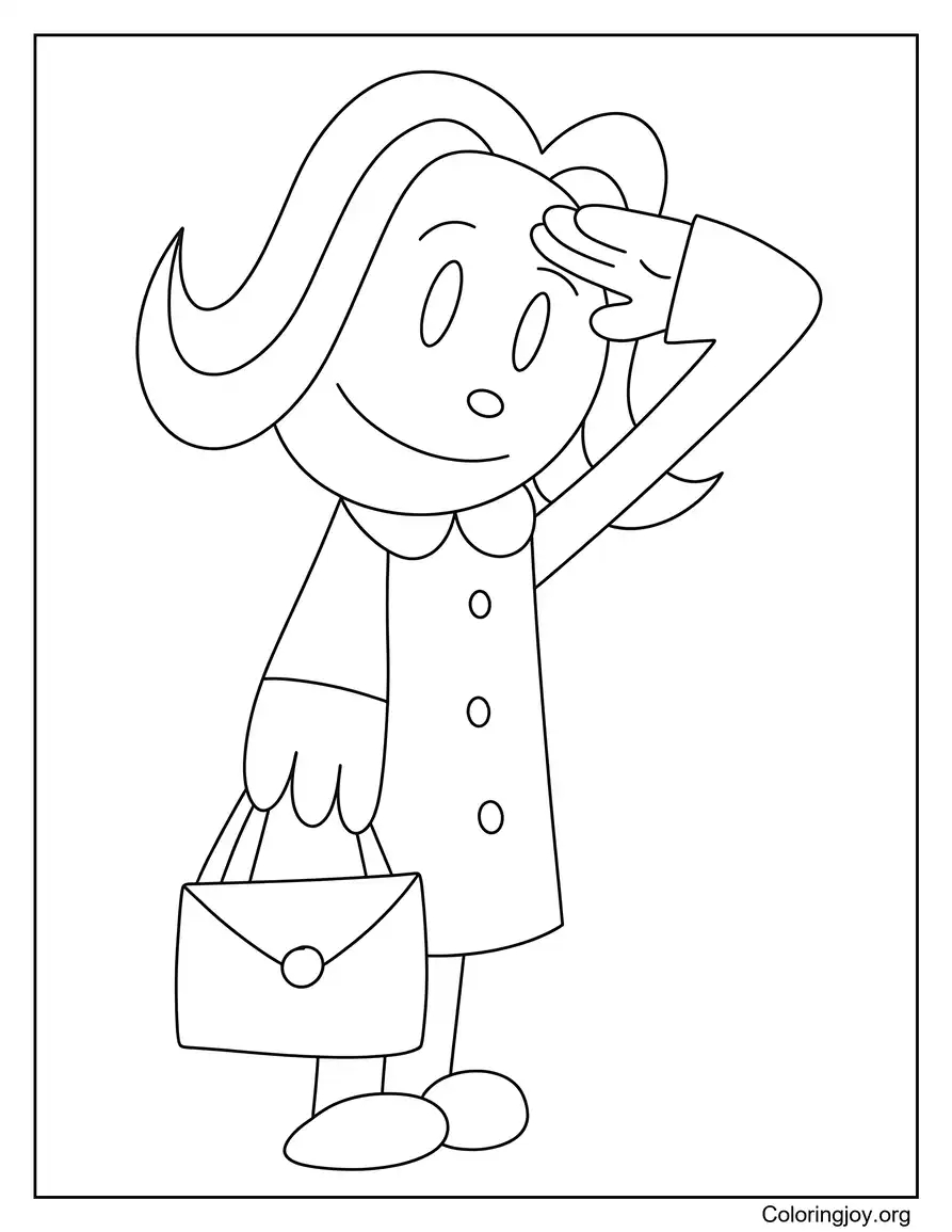 Sarah Hatoff __SALTAR0__ página para colorear
