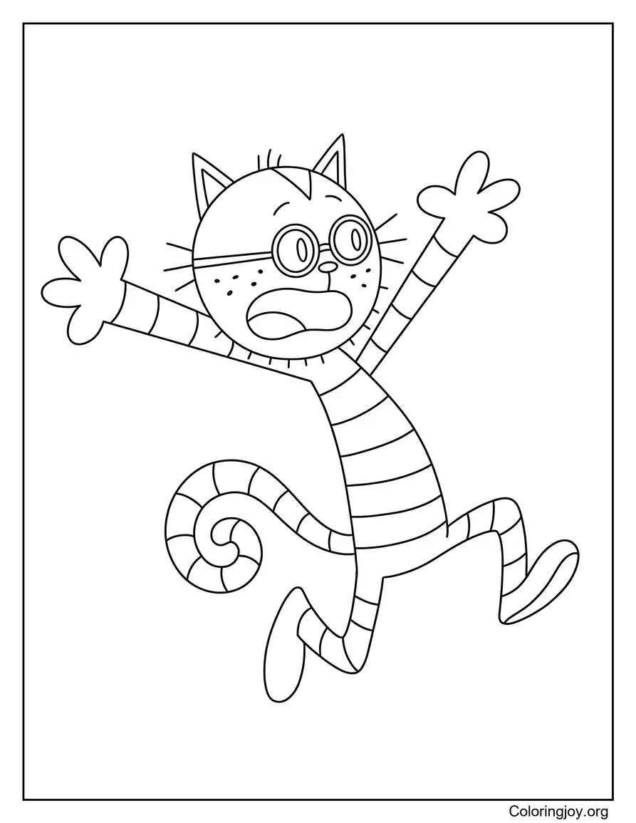 Dibujo para colorear del abuelo Dog Man página para colorear
