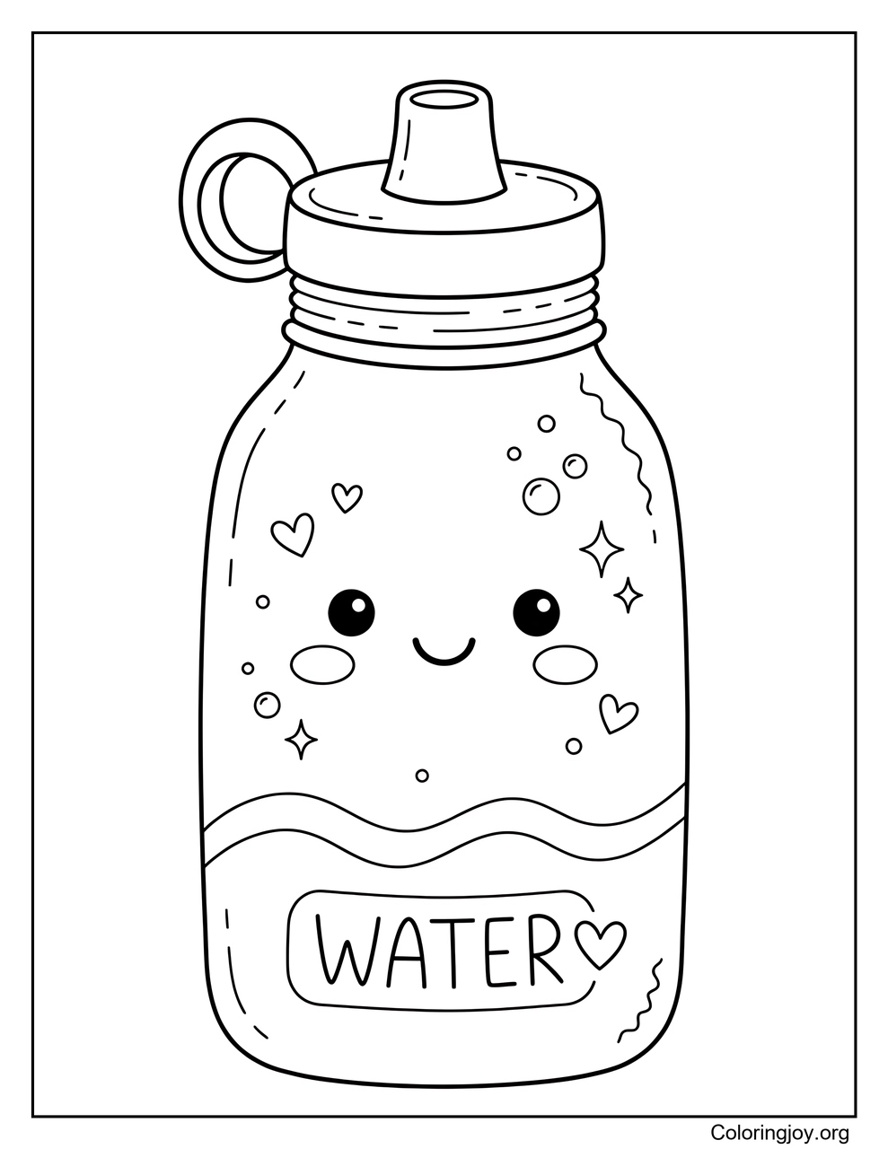 Eine wiederverwendbare Wasserflasche speichert Trinkwasser.