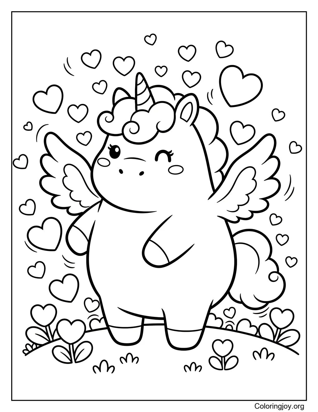 Licorne de coeur