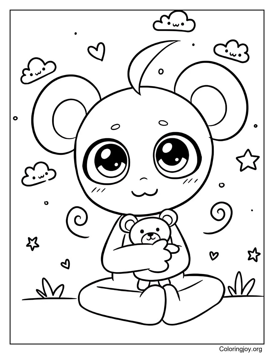 Sky Teenage Sprunki coloring page