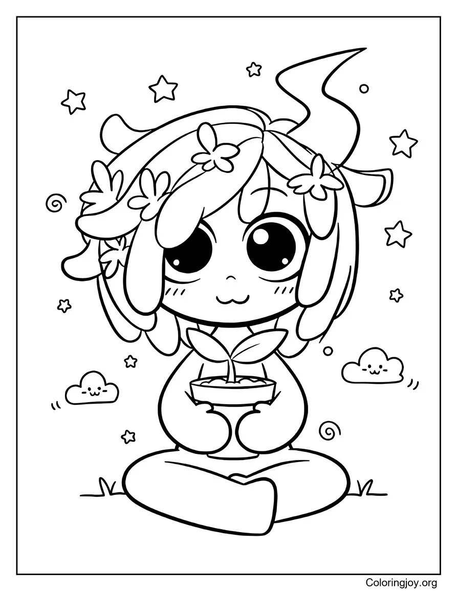 Vineria Teenage Sprunki coloring page