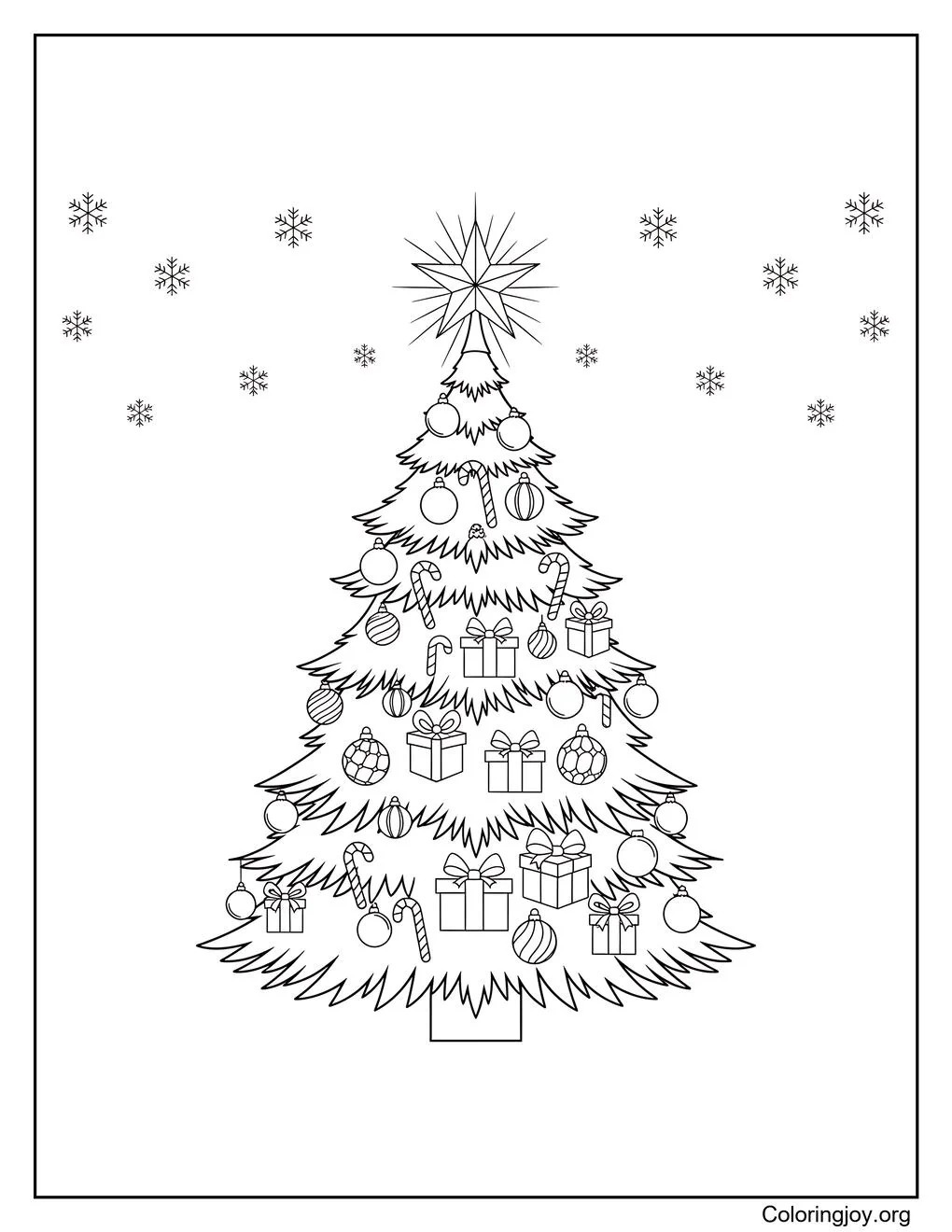 Kerst kleurplaat
