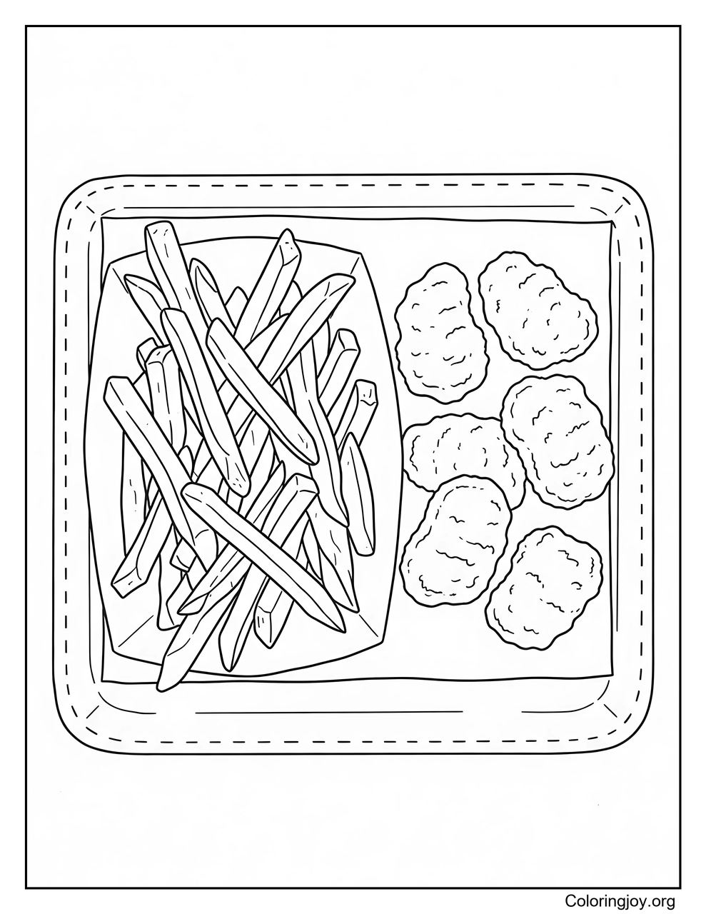 French Fries and Chicken Nuggets
