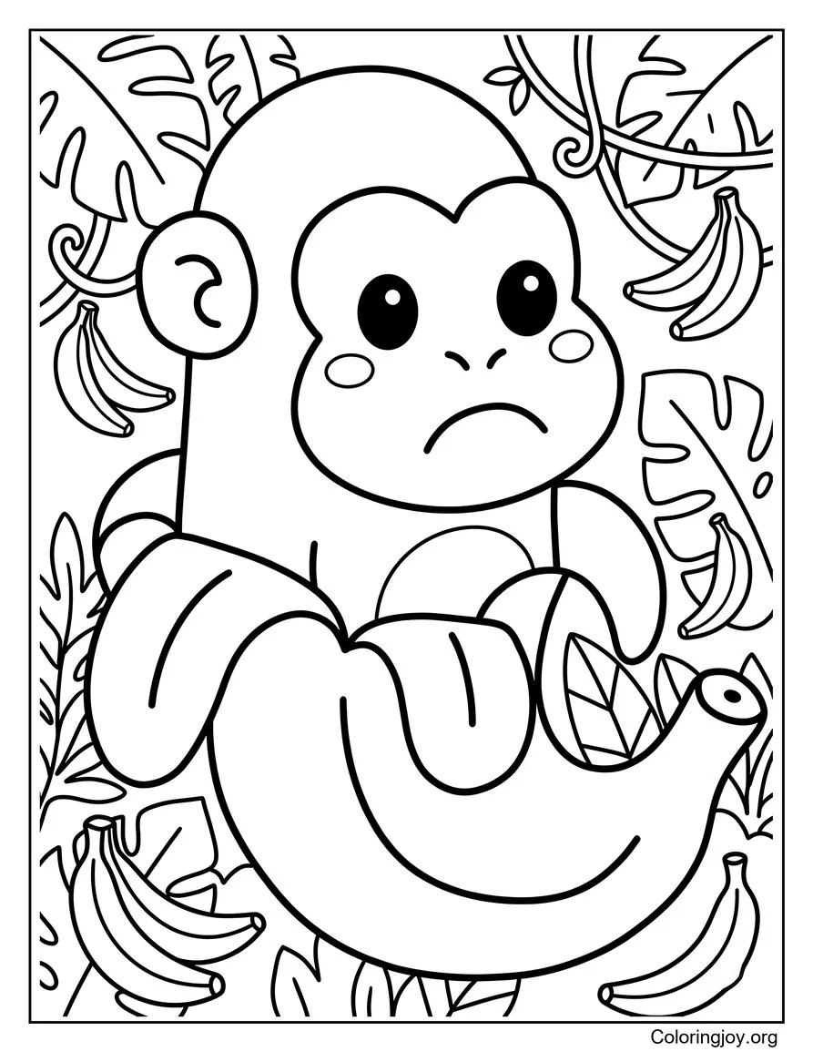 Chimpanzini Bananini página para colorear