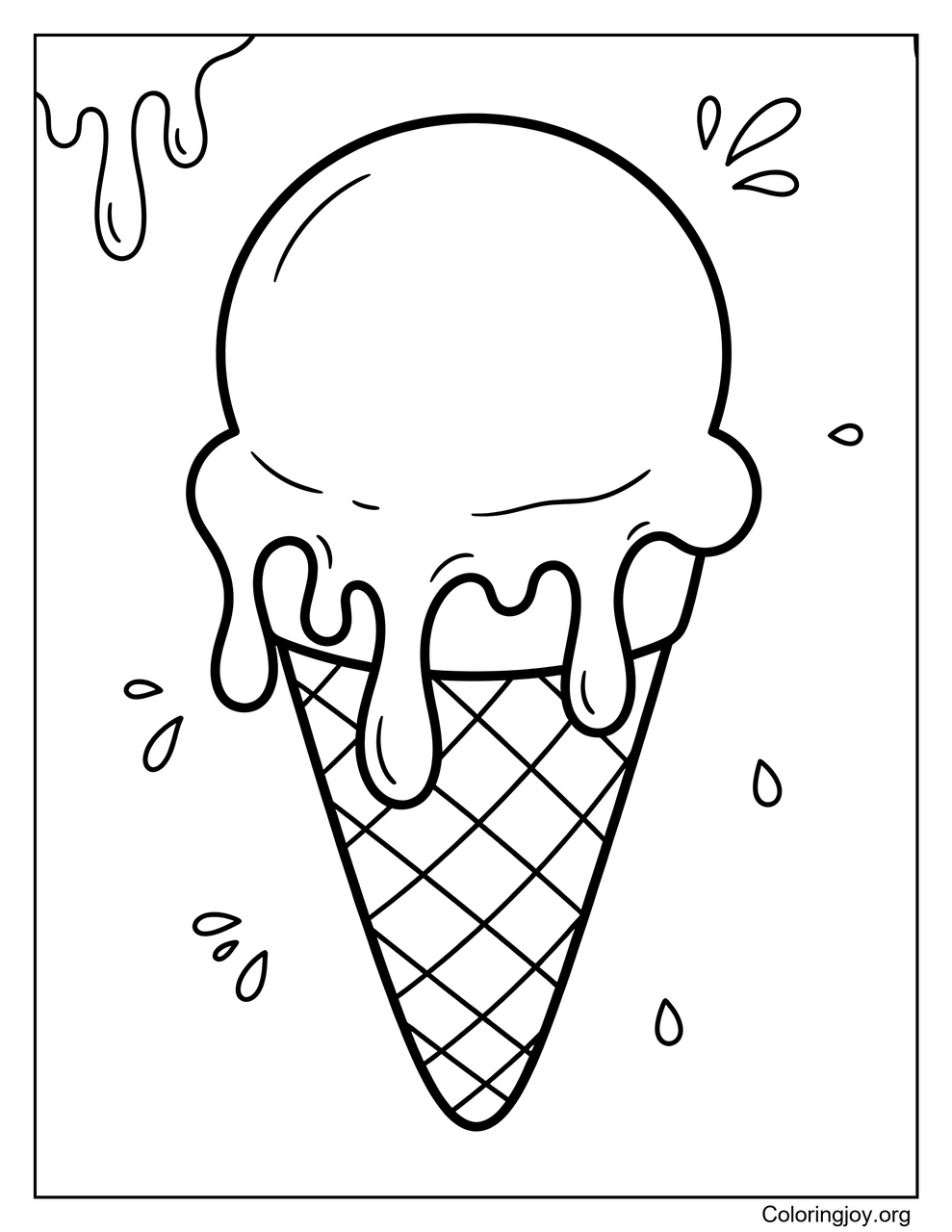 A Melting Ice Cream Cone