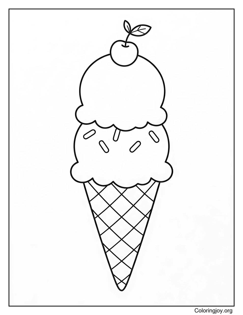 A Fun Double Scoop Cone