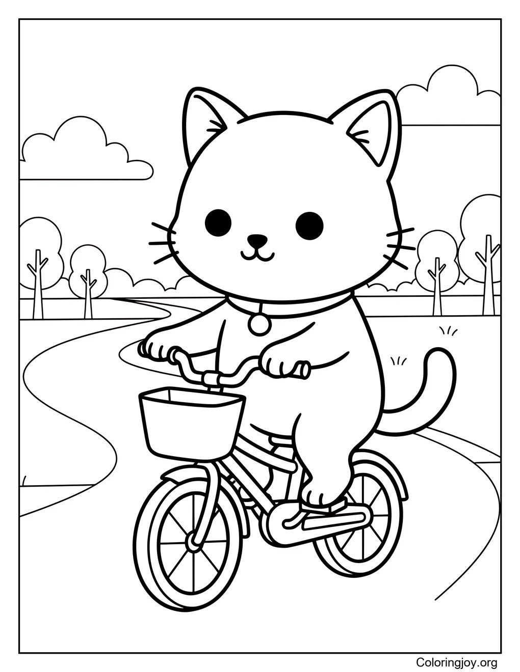 Cat on a Bicycle