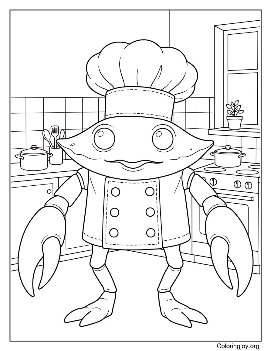 Chef Cangrecadabra página para colorear