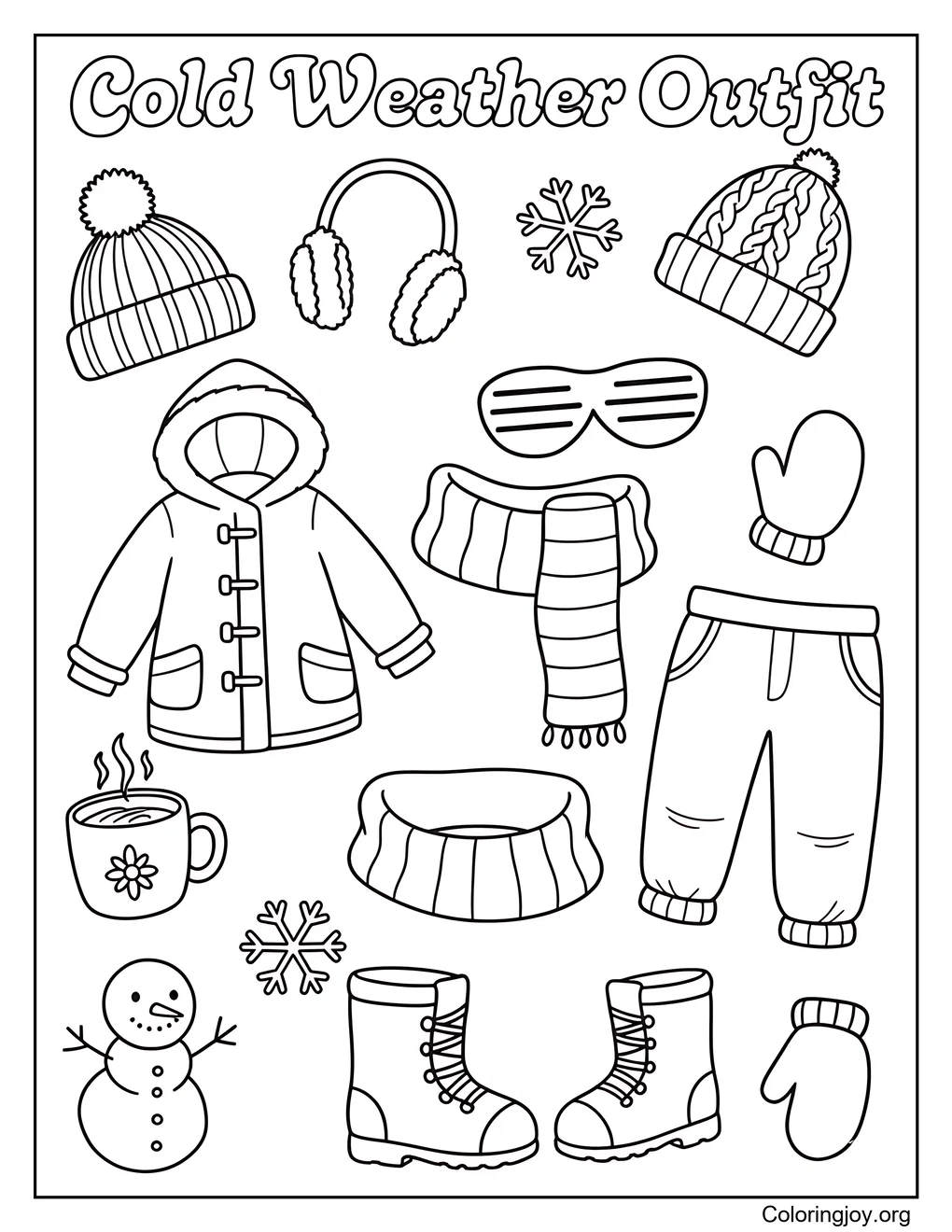 Outfit für kaltes Wetter