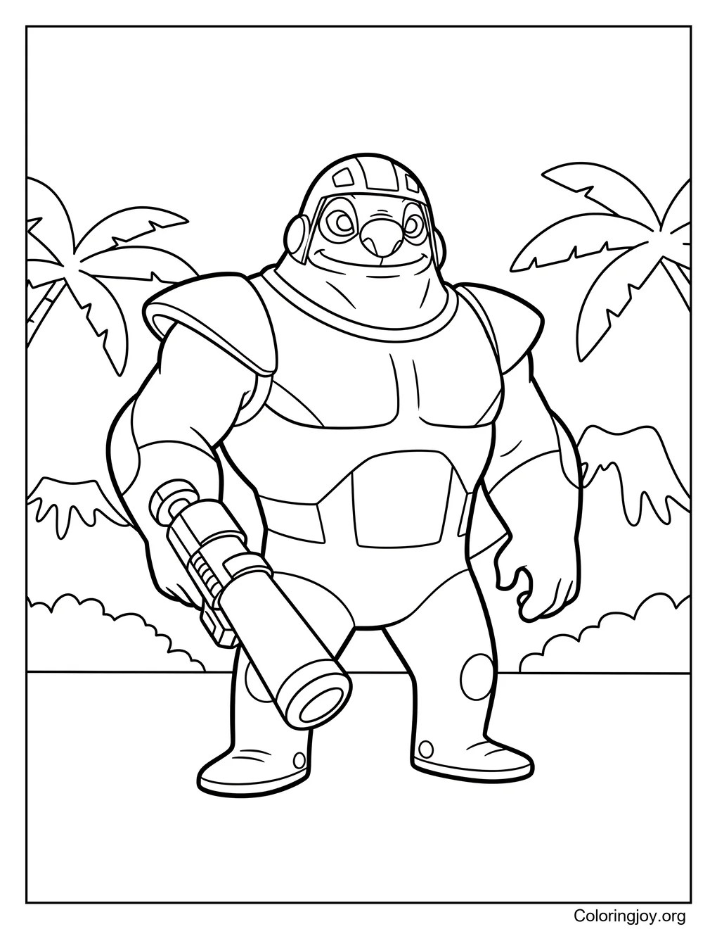 Capitán Gantu página para colorear