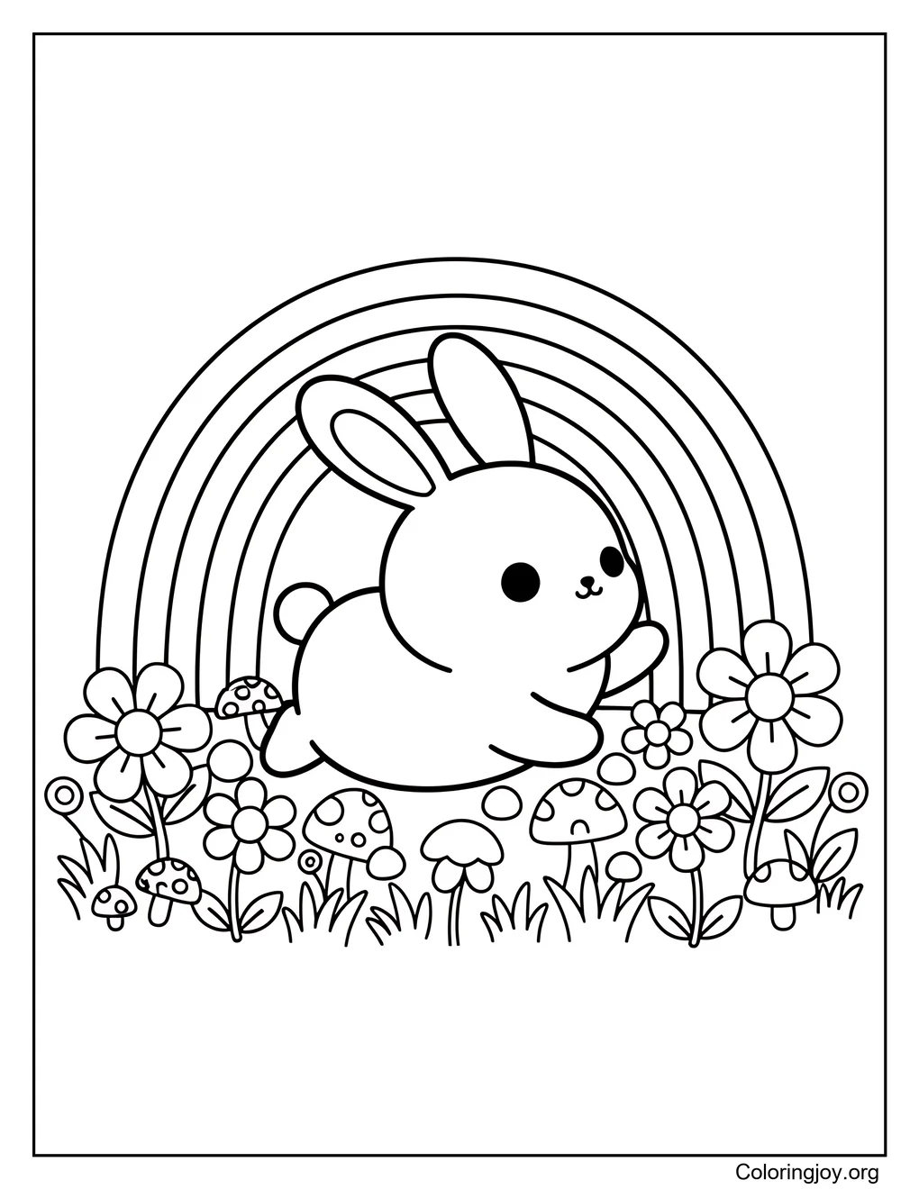 Hase Regenbogen