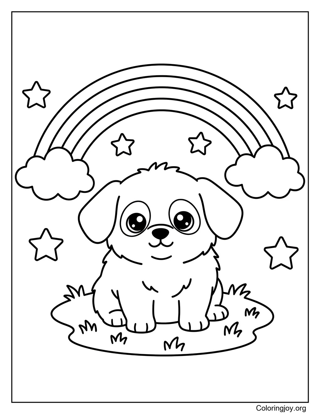 Hund Regenbogen