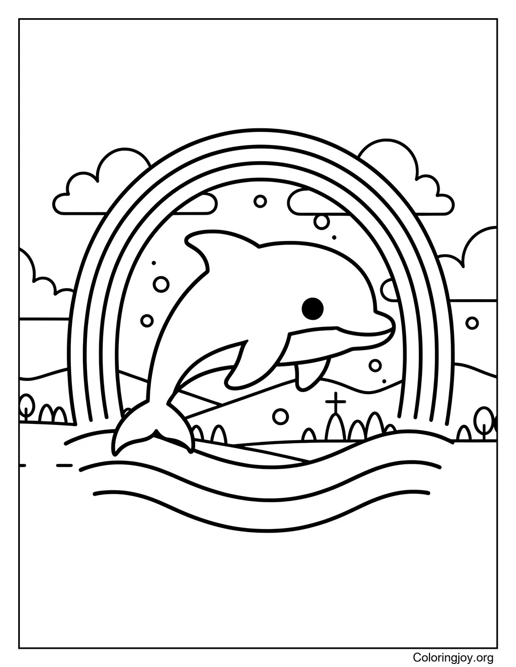 Delphin Regenbogen