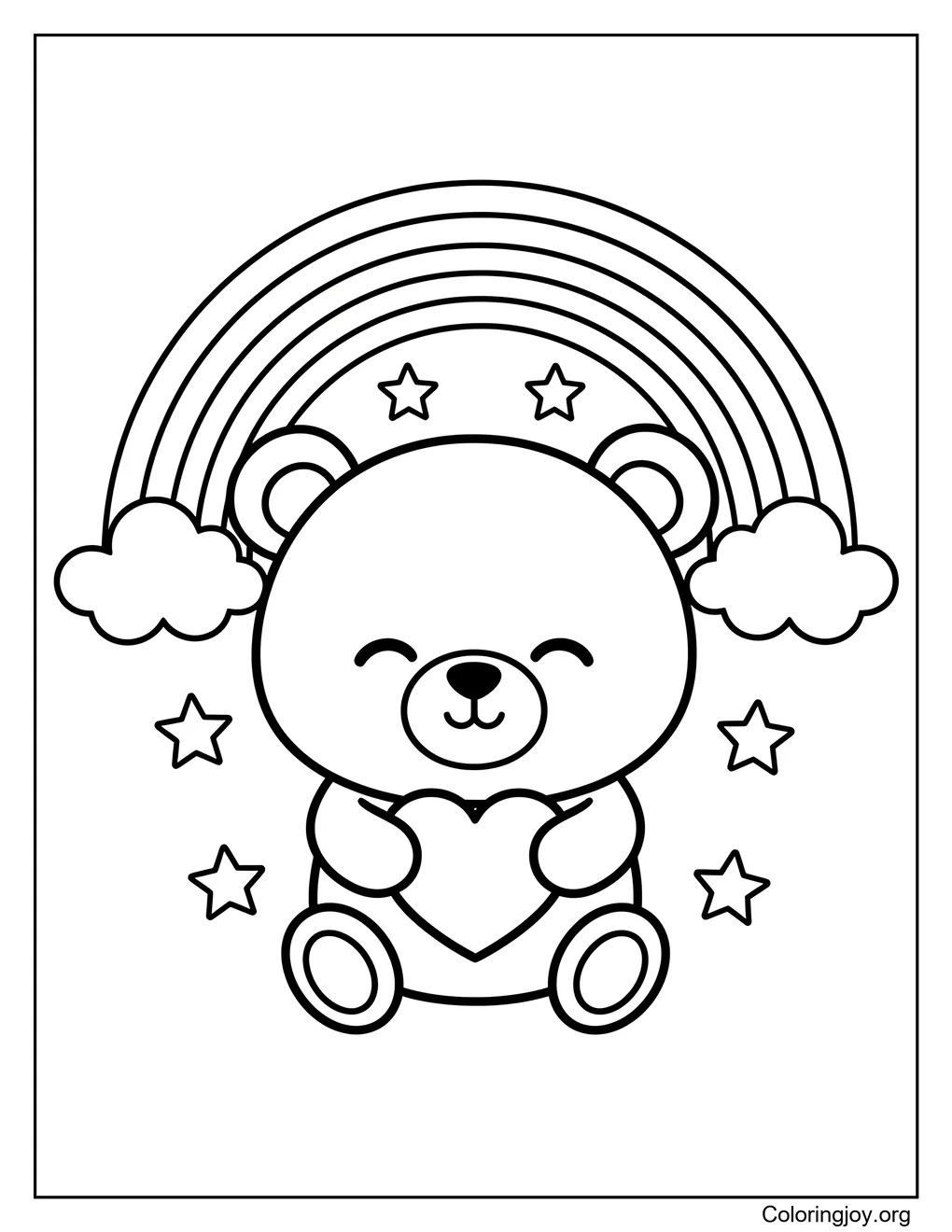 Teddybär Regenbogen