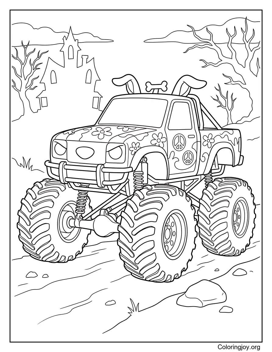 Scooby Doo Monster TruckPage coloring page