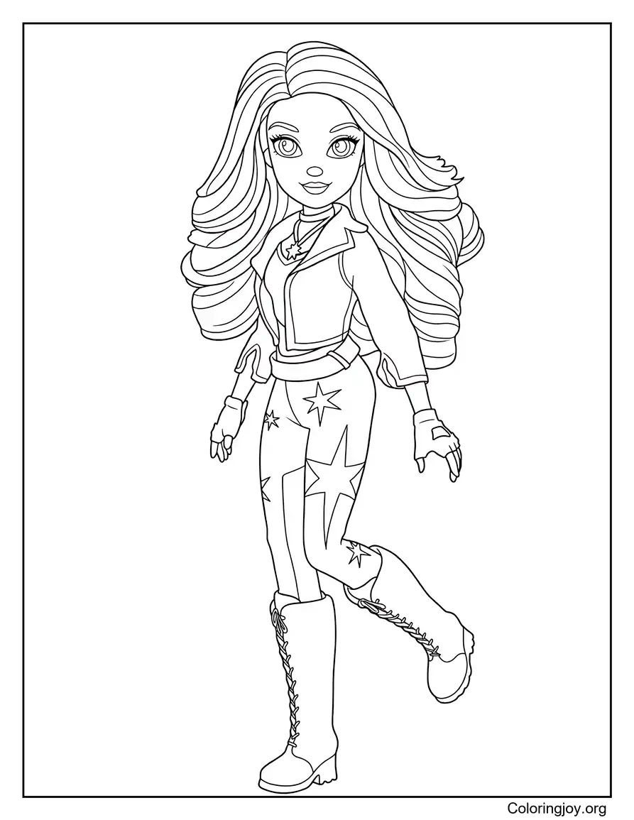 Sophia Unicorn Academy página para colorear