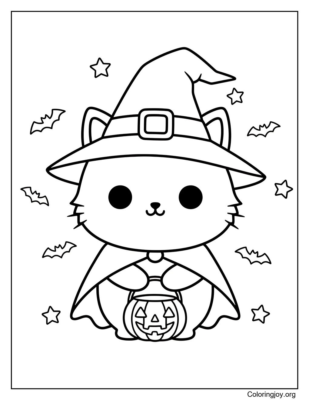 Dressed for Halloween, this cat adds charm instead of fright.