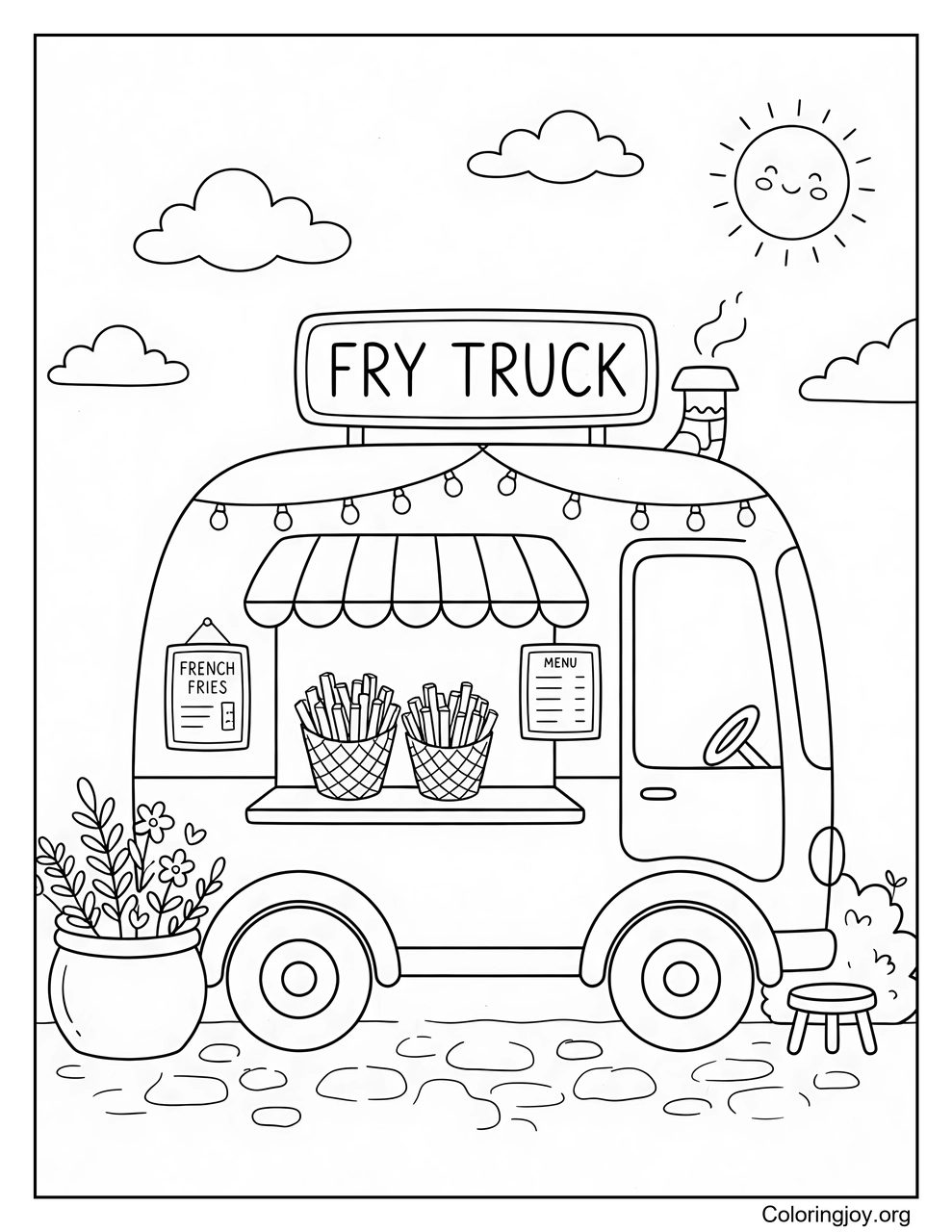French Fries Food Truck
