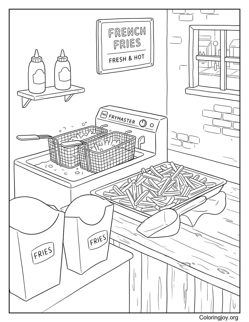 French Fries Fry Station