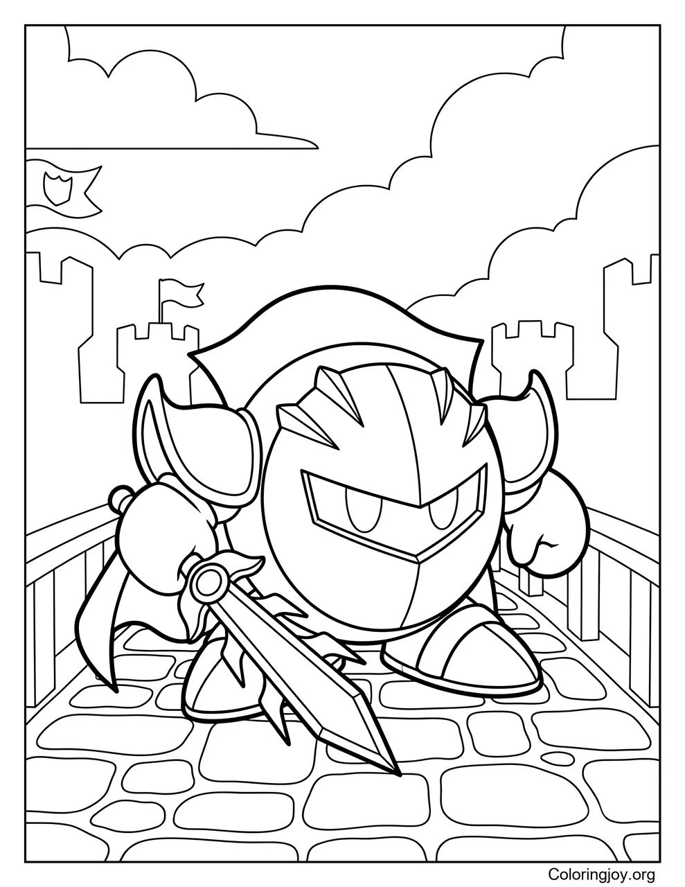 Meta Knight coloring page