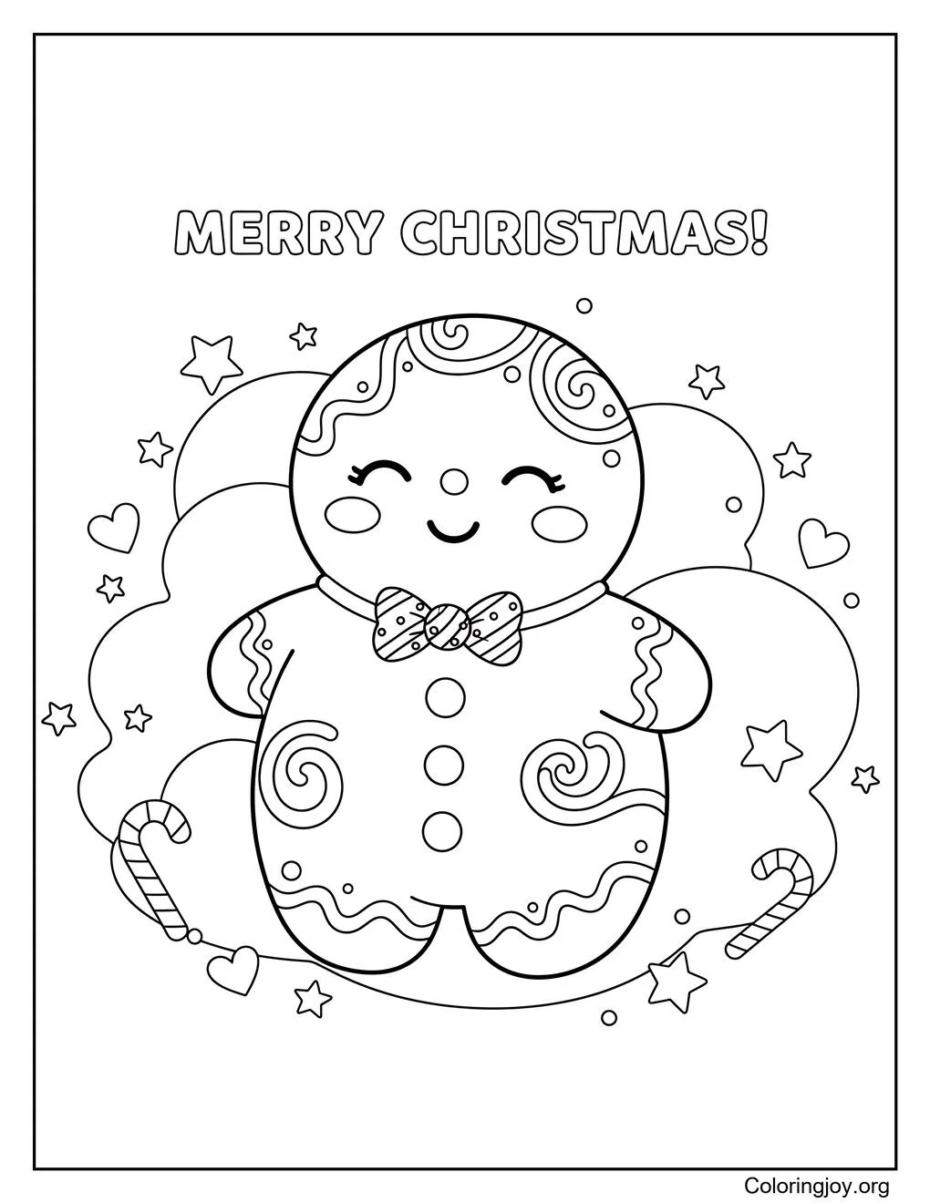 Dibujo para colorear de Navidad en el jardín de infancia