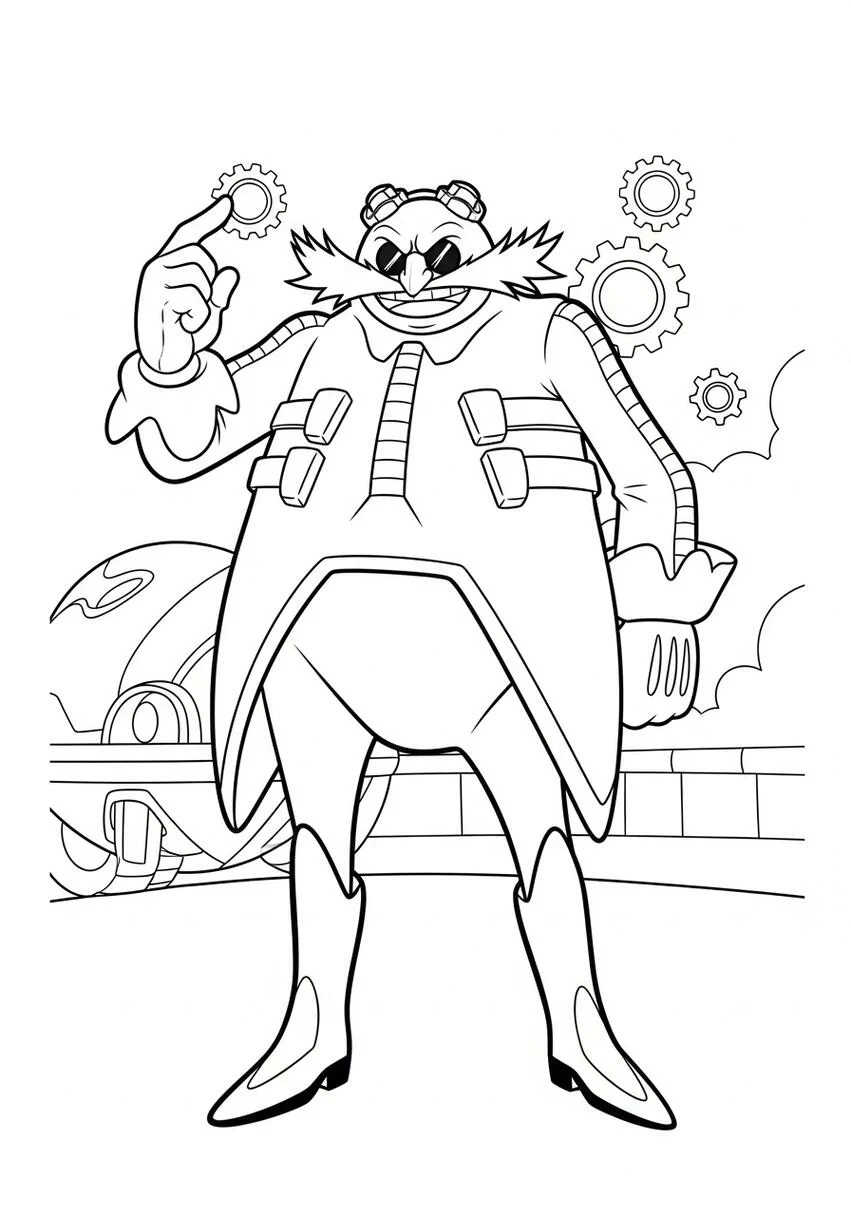 Dr. Eggman Iconic Villain Pose