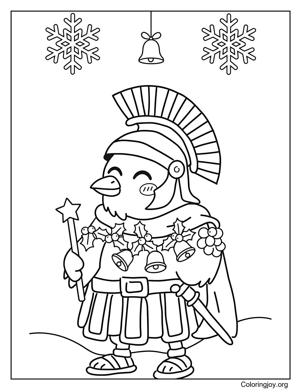 Brii Brii Bicus Dicus Bombicus Italian Brainrot navidad página para colorear