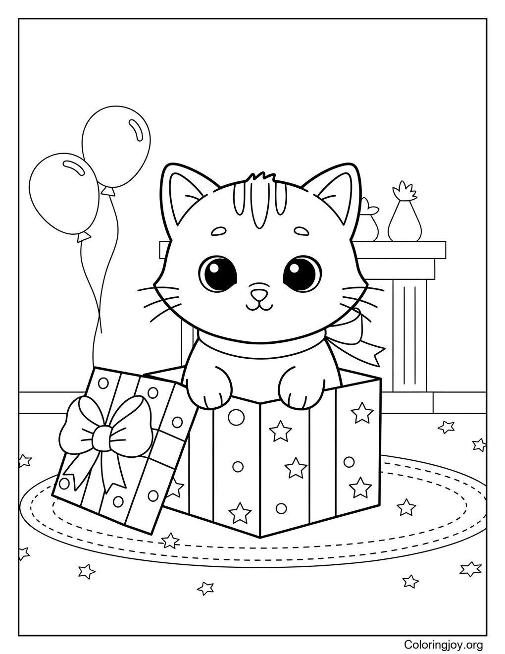 Kitten in a Gift Box