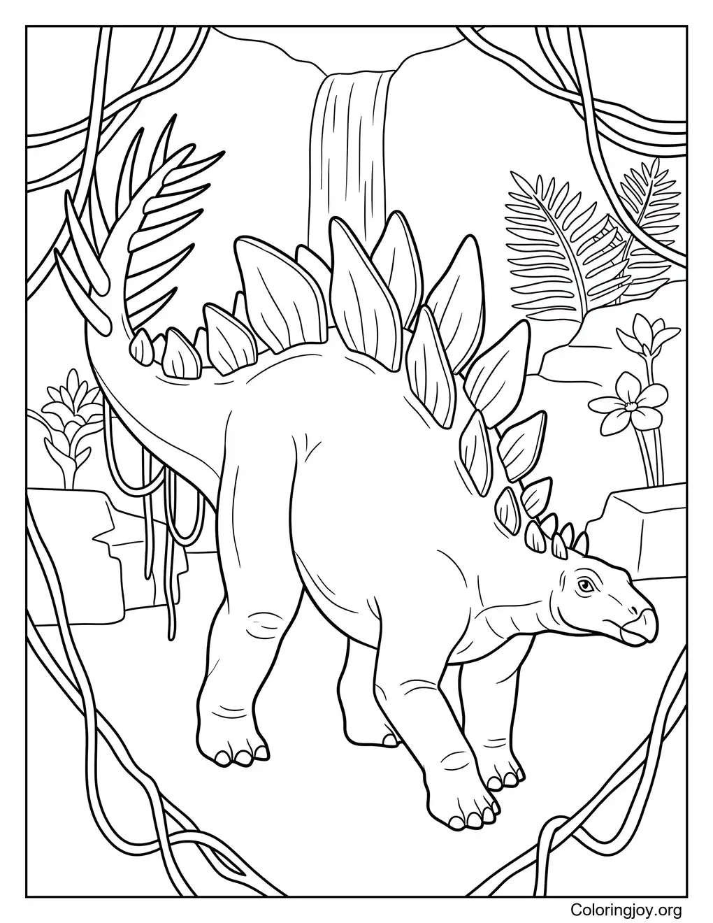 Jungle Vine Stegosaurus