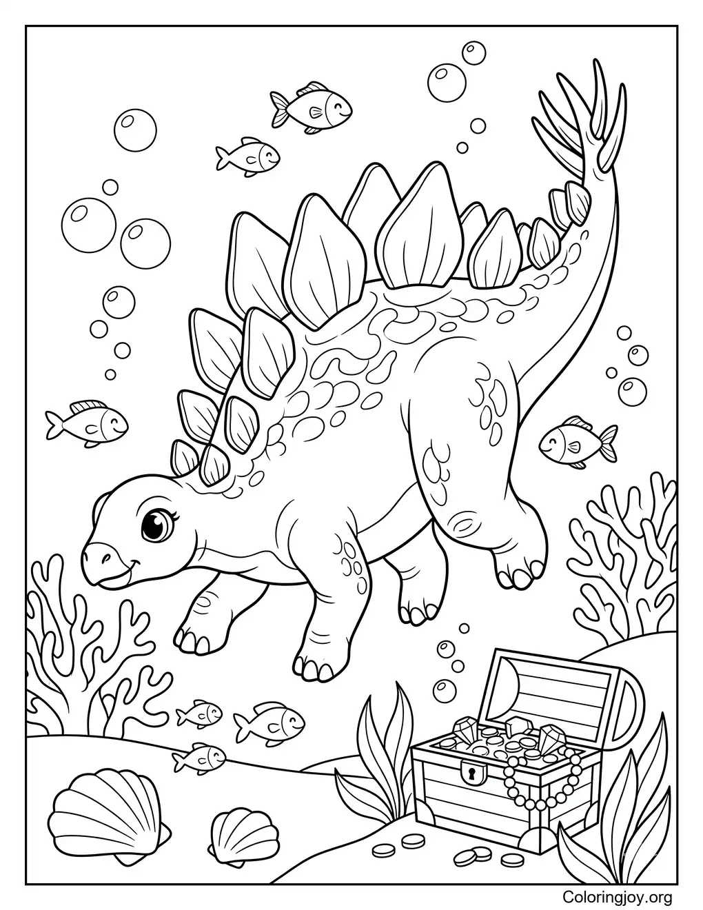 Underwater Fantasy Stegosaurus