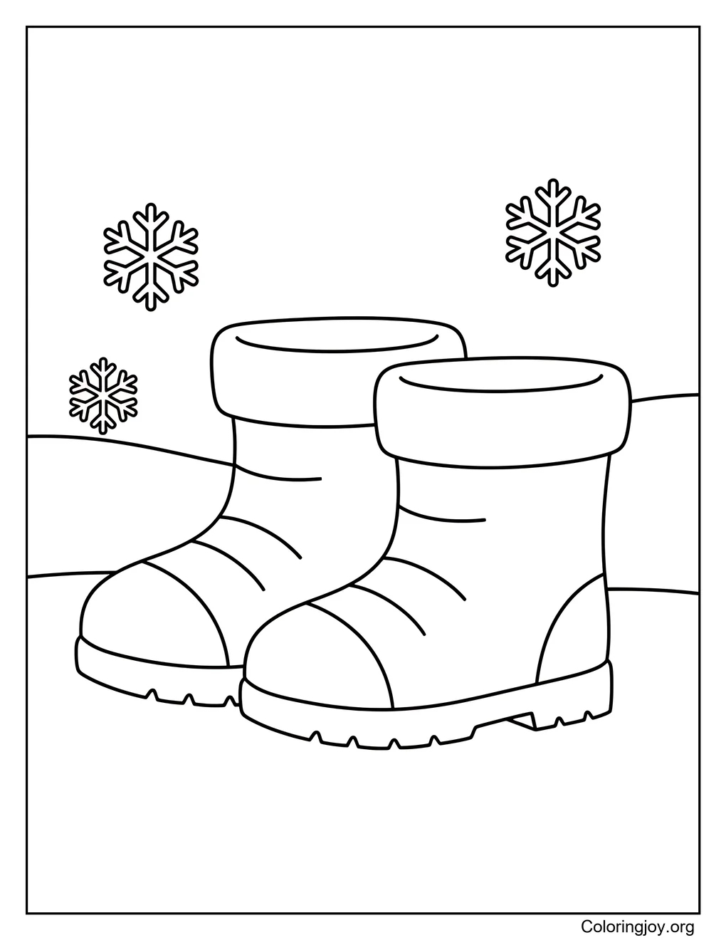 Winter Boots,Create colorful boots for snowy walks.